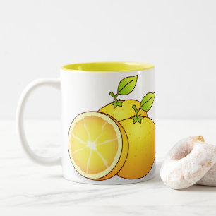 Caneca De Café Em Dois Tons Fruta gira