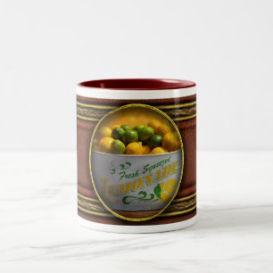 Caneca De Café Em Dois Tons Fruta - Limões - Quando a vida lhe dá limões