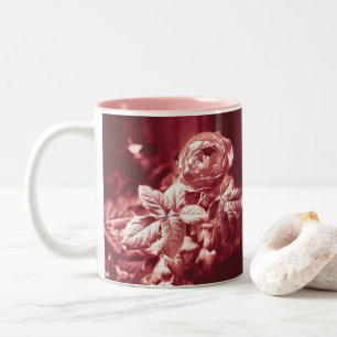 Caneca De Café Em Dois Tons Frutado Parfuma Rosa -
