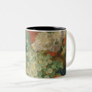 Caneca De Café Em Dois Tons Frutas Coloridas E Produtos Hortícolas