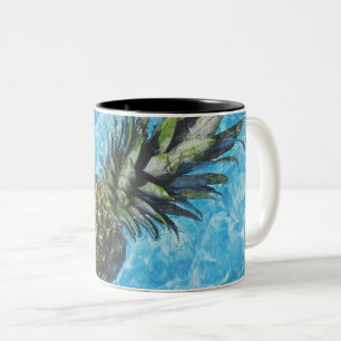 Caneca De Café Em Dois Tons Frutas saudáveis