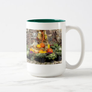Caneca De Café Em Dois Tons Frutos Da Colheita De Outono