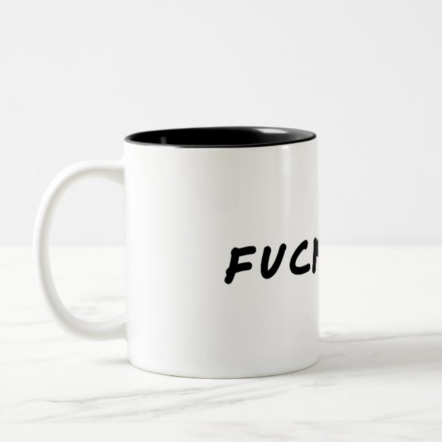Caneca De Café Em Dois Tons Fuckoffee (Esquerda)