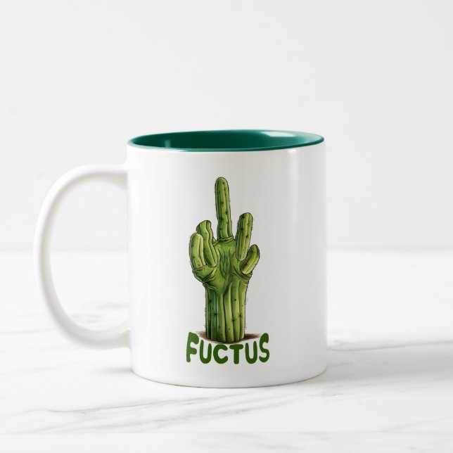 Caneca De Café Em Dois Tons Fuctus, a Planta Malvada (Esquerda)