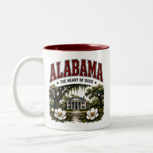 Caneca De Café Em Dois Tons Fuga da Herança do Sul do Alabama