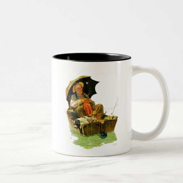 Caneca De Café Em Dois Tons Fuga da pesca (Direita)