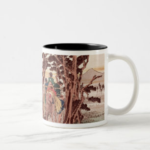 Caneca De Café Em Dois Tons Fuji de Yoshiwara