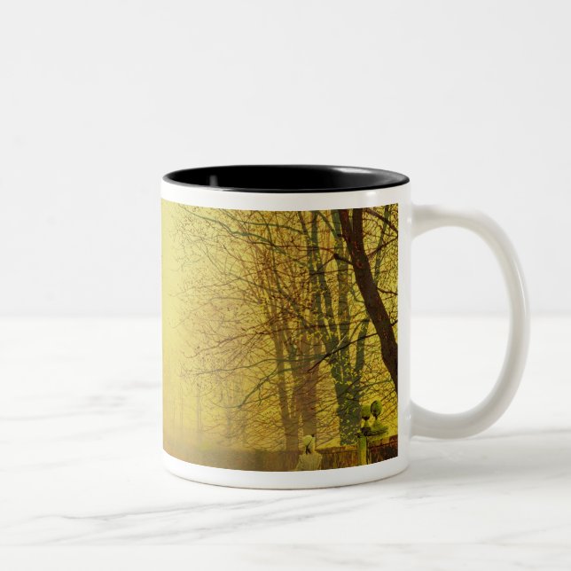 Caneca De Café Em Dois Tons Fulgor de noite de John Atkinson Grimshaw |, (Direita)