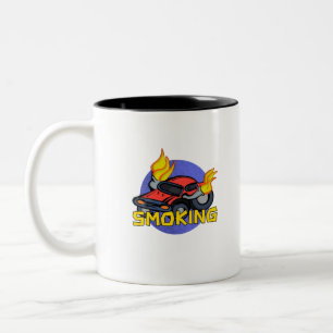 Caneca De Café Em Dois Tons Fumar