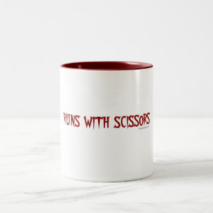 Caneca De Café Em Dois Tons Funcionamentos com tesouras