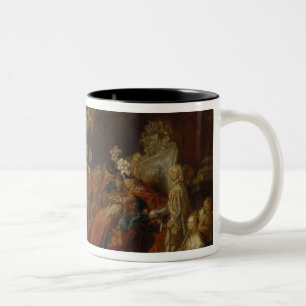 Caneca De Café Em Dois Tons Fundar da ordem de Eagle preto