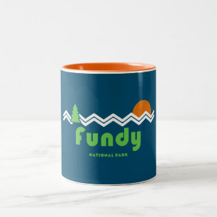 Caneca De Café Em Dois Tons Fundy National Park Retro