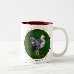 Caneca De Café Em Dois Tons Funky Chicken