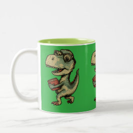 Caneca De Café Em Dois Tons Funny and cute dino