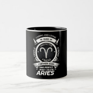 Caneca De Café Em Dois Tons Funny Aries Sinal Zodiac Sinal De Dois Tons Coffee