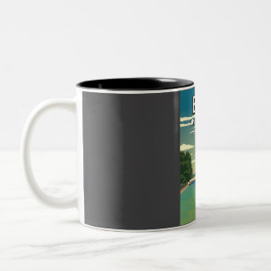 Caneca De Café Em Dois Tons Funny Berlin Germany Review Poster de viagens