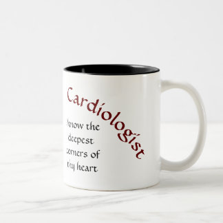 Caneca De Café Em Dois Tons funny cardiologist heart medical physician  