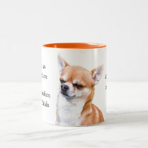 Caneca De Café Em Dois Tons Funny Chihuahua