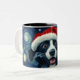 Caneca De Café Em Dois Tons Funny Christmas dog Mugs | Merry Christmas Mug