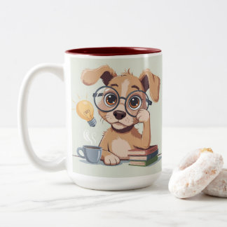 Caneca De Café Em Dois Tons Funny Dog Desk Mug