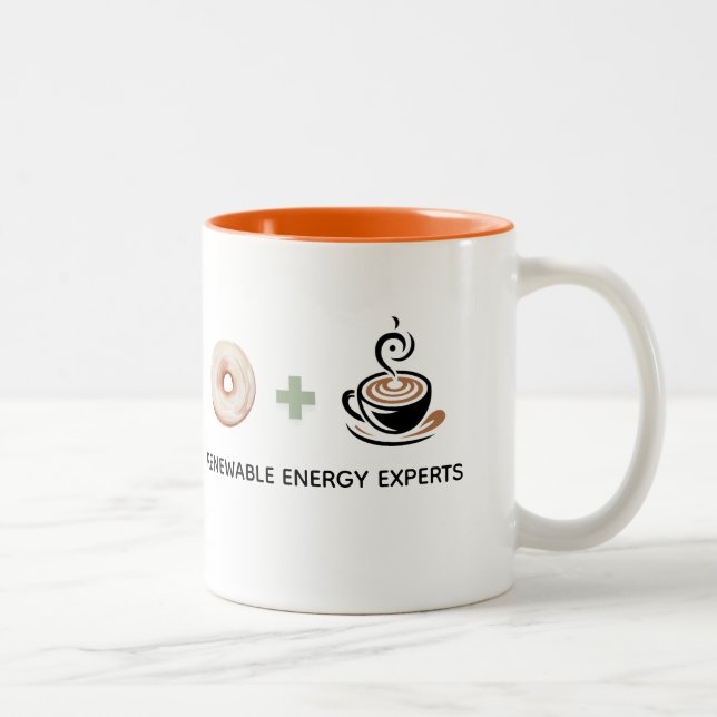 Caneca De Café Em Dois Tons Funny gift Renewable Energy expert (Direita)