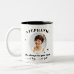 Caneca De Café Em Dois Tons Funny Massage Therapist Gift Mug<br><div class="desc">Presente perfeito para o Terapista Massagista em sua vida. Ela sempre tem seus clientes nas costas,  pernas e pés! Personalize com seu nome e foto,  assim como seu próprio slogan personalizado.</div>