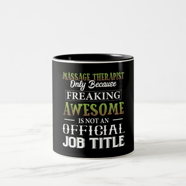 Caneca De Café Em Dois Tons Funny Massage Therapist Mug (Centro)