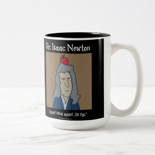 Caneca De Café Em Dois Tons Funny Newton Mug (Direita)