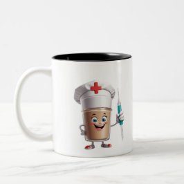 Caneca De Café Em Dois Tons Funny Nurse Coffee Mug
