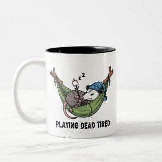 Caneca De Café Em Dois Tons funny office humour oppossum 