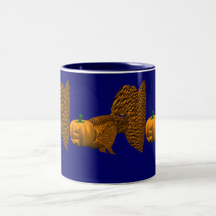 Caneca De Café Em Dois Tons Funny Orange Guppy