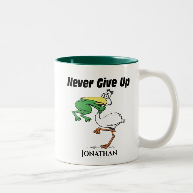Caneca De Café Em Dois Tons Funny Pelican (Direita)