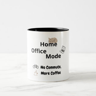 Caneca De Café Em Dois Tons Funny Remote Work Mug for Office Coworkers