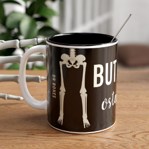 Caneca De Café Em Dois Tons Funny Skeleton Bone Doutor Osteologista Café Mug