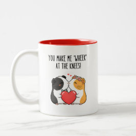 Caneca De Café Em Dois Tons Funny Valentine’s Day Guinea Pig Mug,