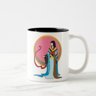 Caneca De Café Em Dois Tons Fusão da gueixa