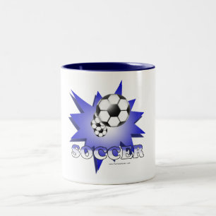Caneca De Café Em Dois Tons Futebol!