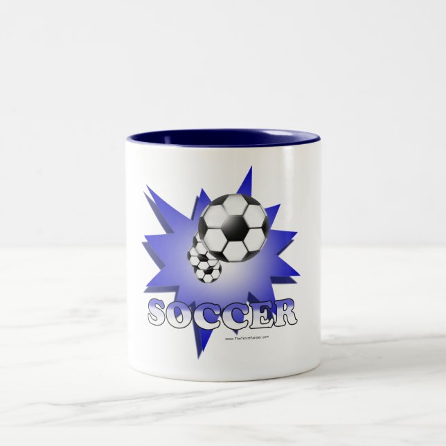 Caneca De Café Em Dois Tons Futebol! (Centro)
