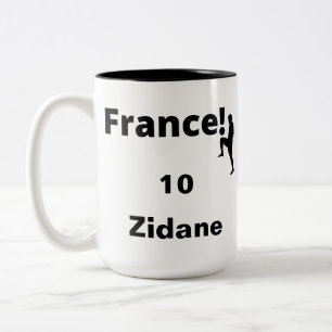 Caneca De Café Em Dois Tons Futebol da França, personalizável