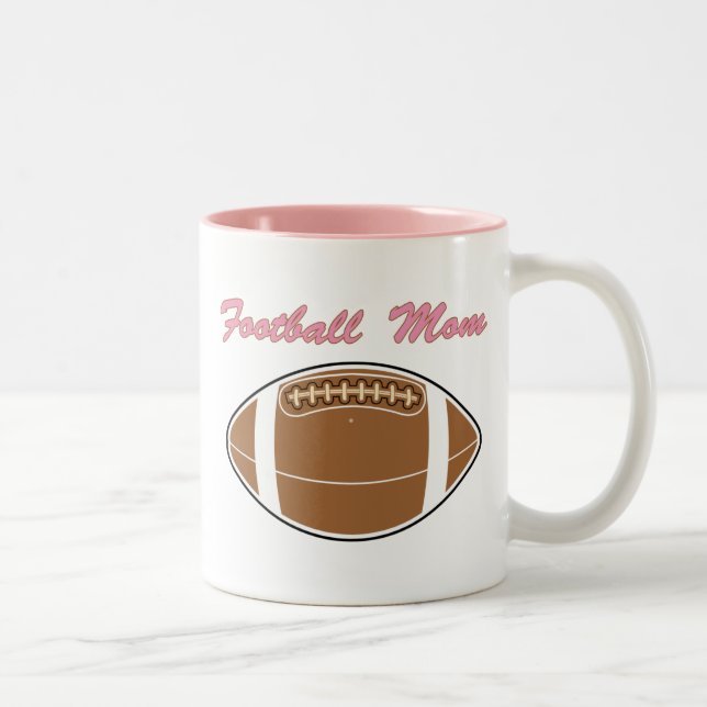 Caneca De Café Em Dois Tons Futebol da mamãe Mugs (Direita)