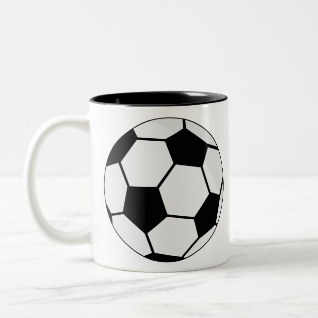 Caneca De Café Em Dois Tons Futebol de bola (Esquerda)