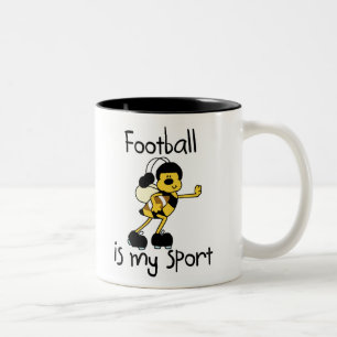 Caneca De Café Em Dois Tons Futebol do zangão meu esporte