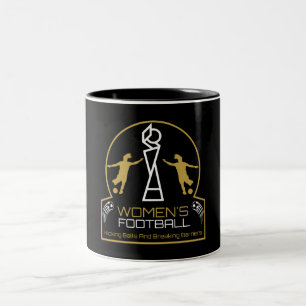 Caneca De Café Em Dois Tons Futebol feminista