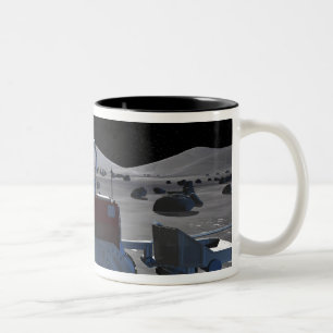 Caneca De Café Em Dois Tons Futuras missões de exploração do espaço 7