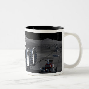 Caneca De Café Em Dois Tons Futuras missões de exploração do espaço 8