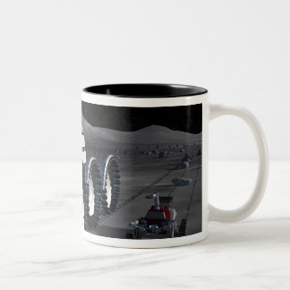 Caneca De Café Em Dois Tons Futuras missões de exploração do espaço 8