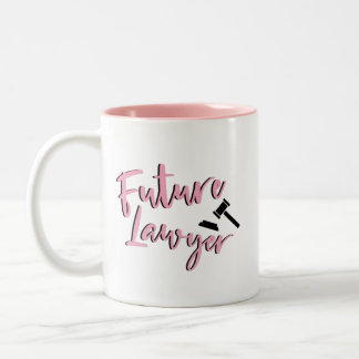 Caneca De Café Em Dois Tons Futuro advogado // Celebração de profissão profiss