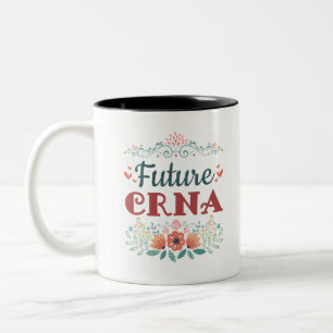 Caneca De Café Em Dois Tons Futuro CRNA Enfermeira Anestesiologista Anestesist