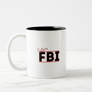 Caneca De Café Em Dois Tons Futuro FBI