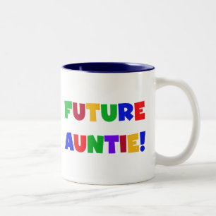 Caneca De Café Em Dois Tons Futuros Camisetas e presentes de cores primárias
